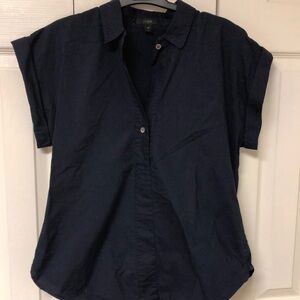 Nice casual pull over dark blue shirt